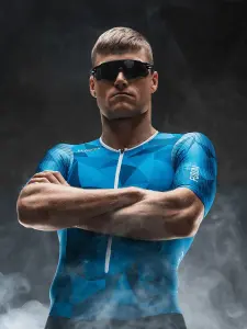 Tempo! One Suit Triatlon Trisuit Unisex |Fusion Mavi - M(edium)