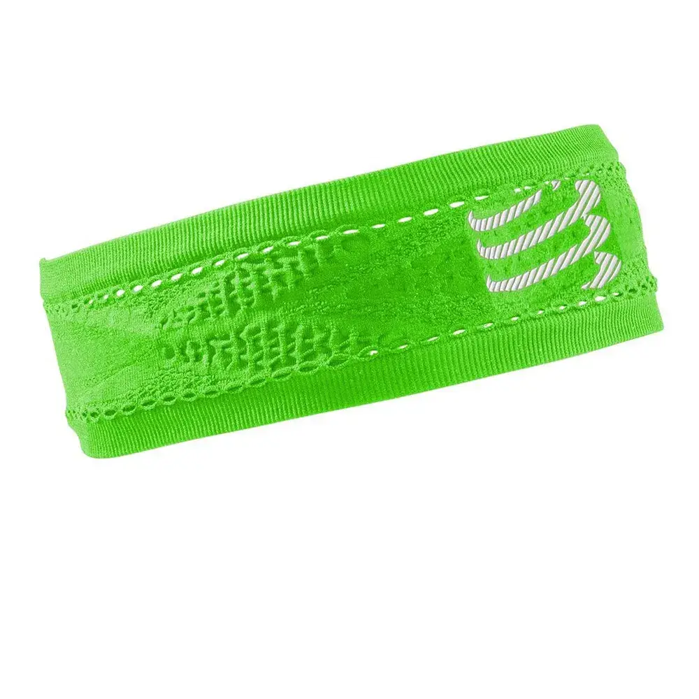 Headband İnce Bandana | Compressport Floresan Yeşil