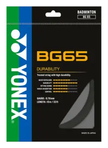 BG65  10m Badminton Kordajı - Siyah | Yonex