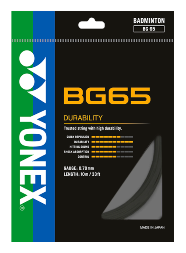BG65  10m Badminton Kordajı - Siyah | Yonex