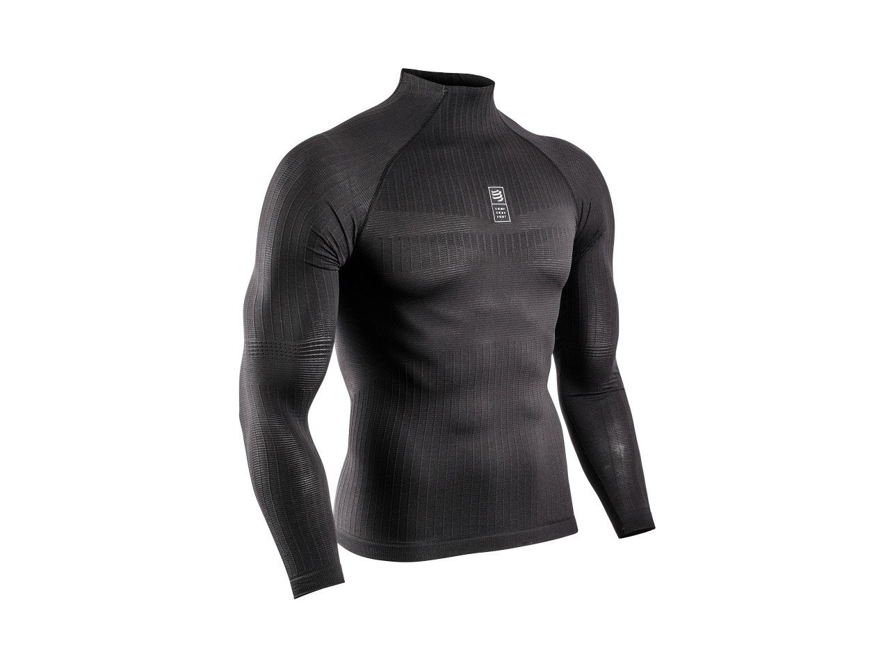 3D Termal Uzun Koollu İçlik (Siyah ve Beyaz) | Compressport