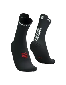 Pro Racing Socks V4.0 - Run High - Performans Çorabı - Koşu Çorabı | Compressport Siyah / Kırmızı - T2