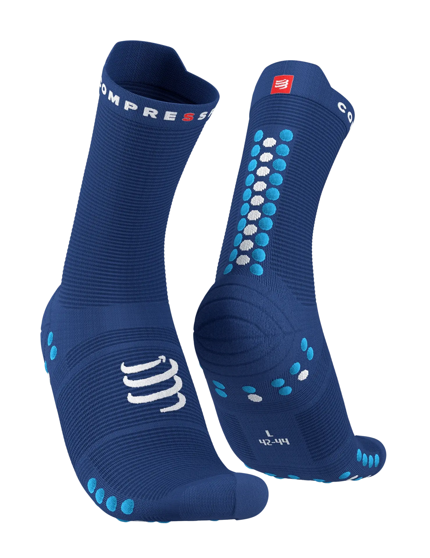 Pro Racing Socks V4.0 - Run High - Performans Çorabı - Koşu Çorabı | Compressport Lacivert - T3