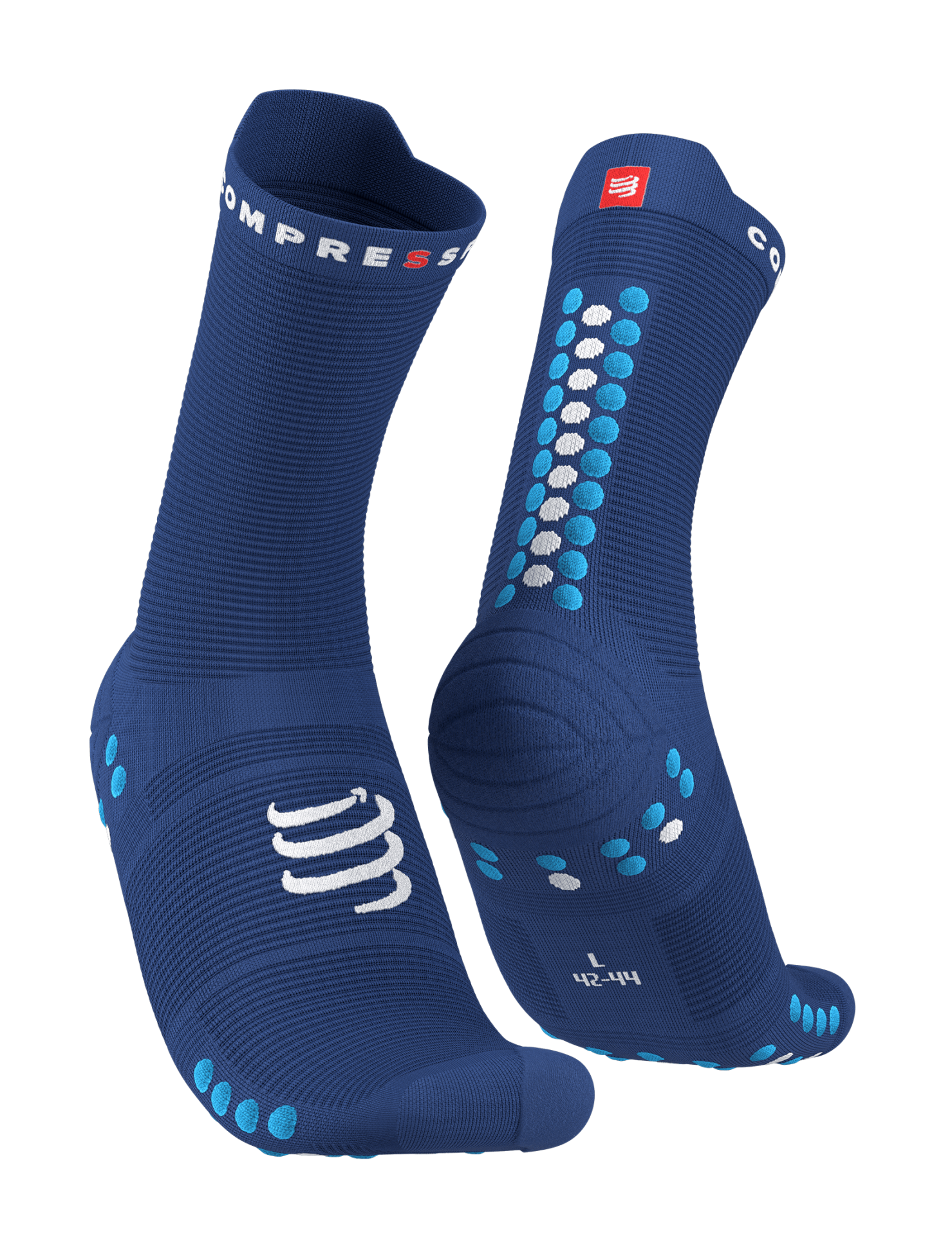 Pro Racing Socks V4.0 - Run High - Performans Çorabı - Koşu Çorabı | Compressport Lacivert - T3