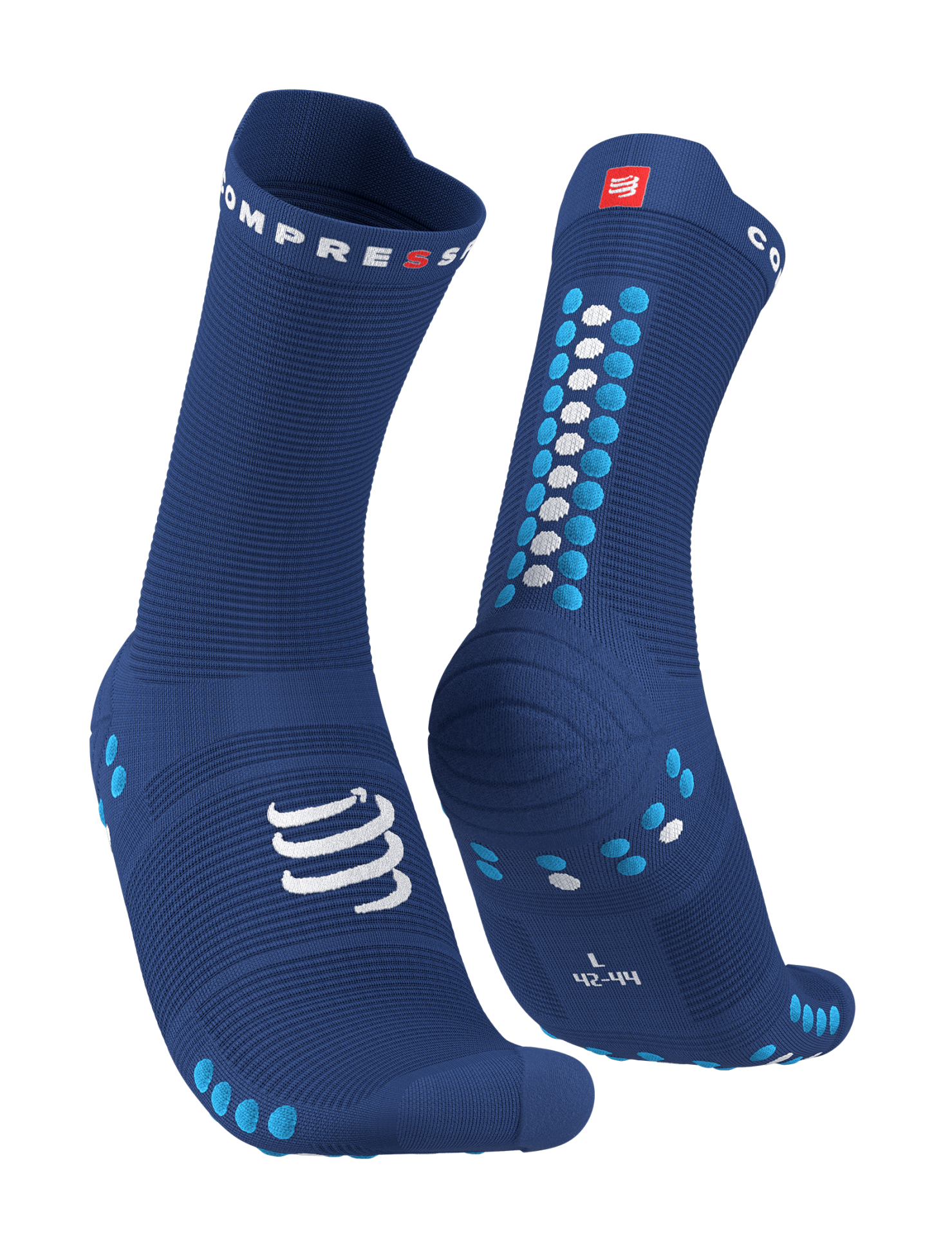 Pro Racing Socks V4.0 - Run High - Performans Çorabı - Koşu Çorabı | Compressport Lacivert - T4