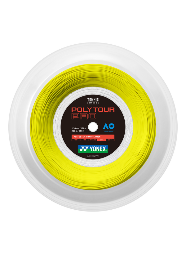 PolyTour Pro 130 Monofilament 200m Tenis Kordajı - Sarı | Yonex