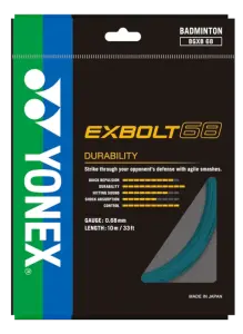 Exbolt 68 10m Badminton Kordajı - Turkuaz | Yonex