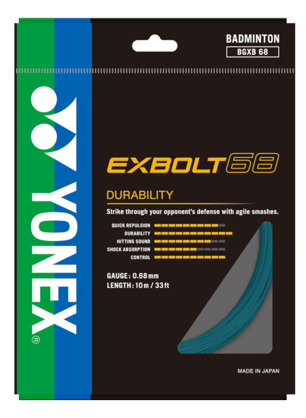 Exbolt 68 10m Badminton Kordajı - Turkuaz | Yonex