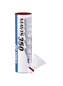 Tüy Top Mavis 350 Naylon 6'lı Beyaz - Kırmızı Bant | Yonex