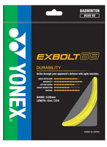 Exbolt 68 10m Badminton Kordajı - Sarı | Yonex