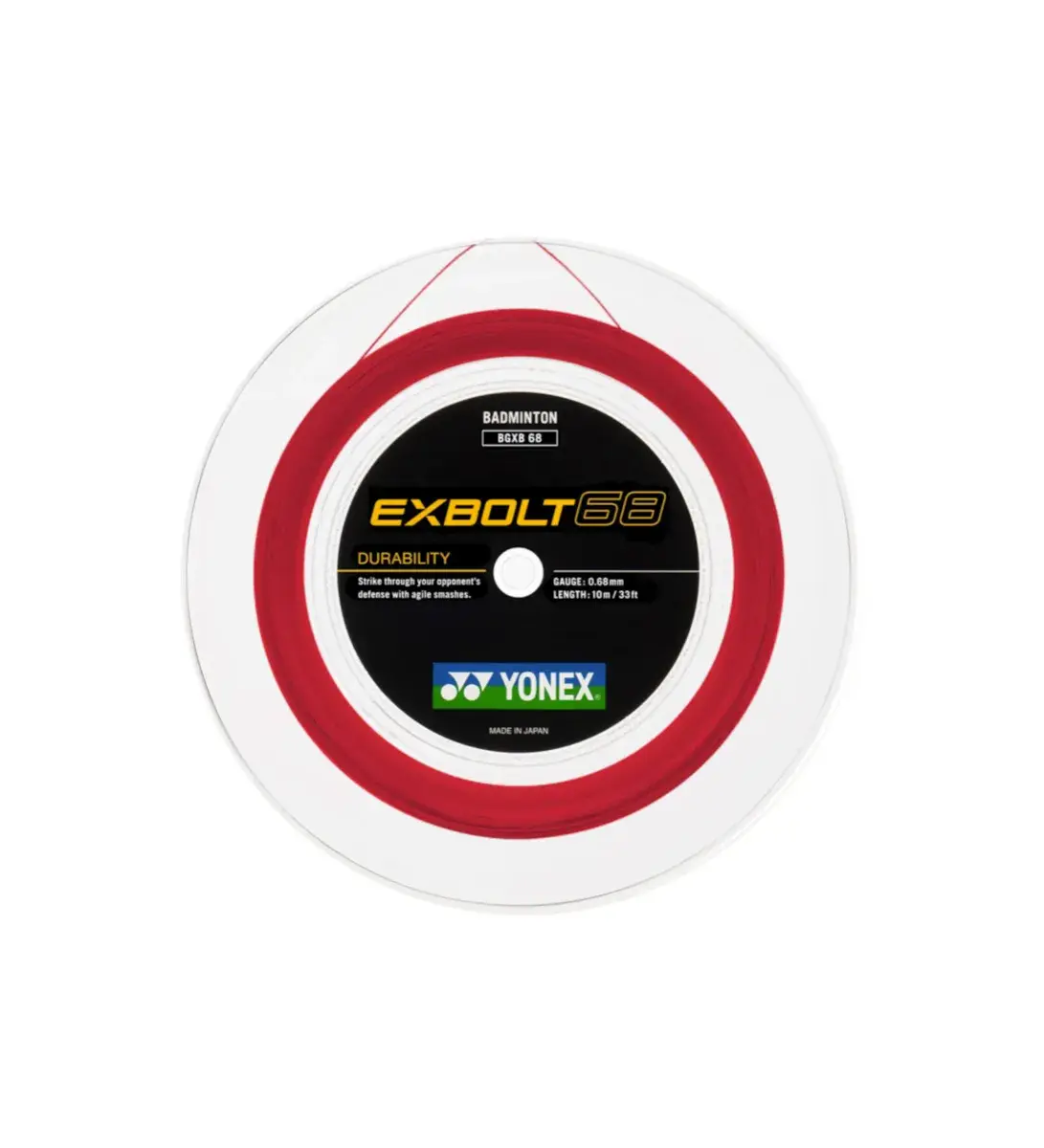 Exbolt 68 200m Badminton Kordajı - Kırmızı | Yonex