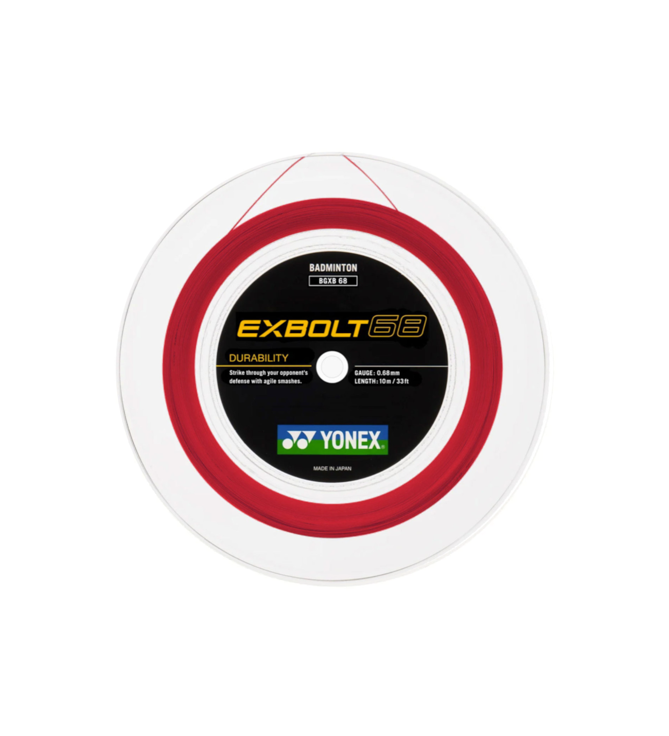 Exbolt 68 200m Badminton Kordajı - Kırmızı | Yonex