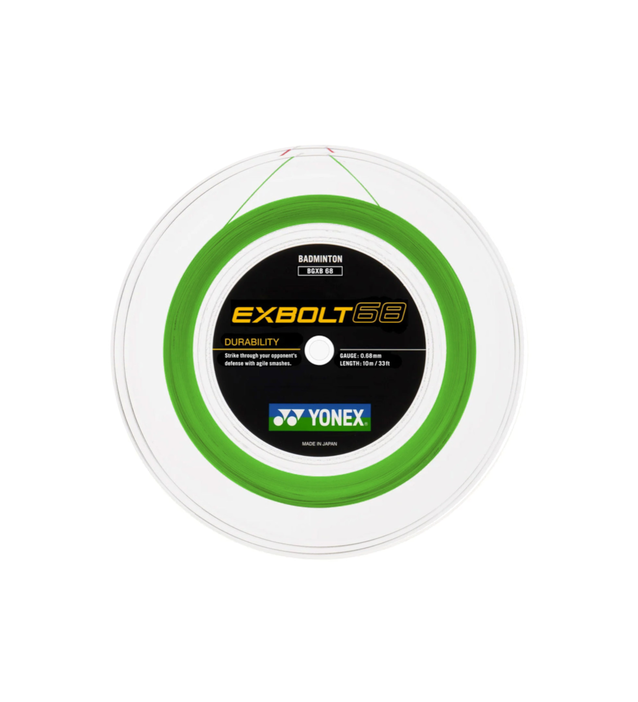 Exbolt 68 200m Badminton Kordajı - Lime Yeşili | Yonex