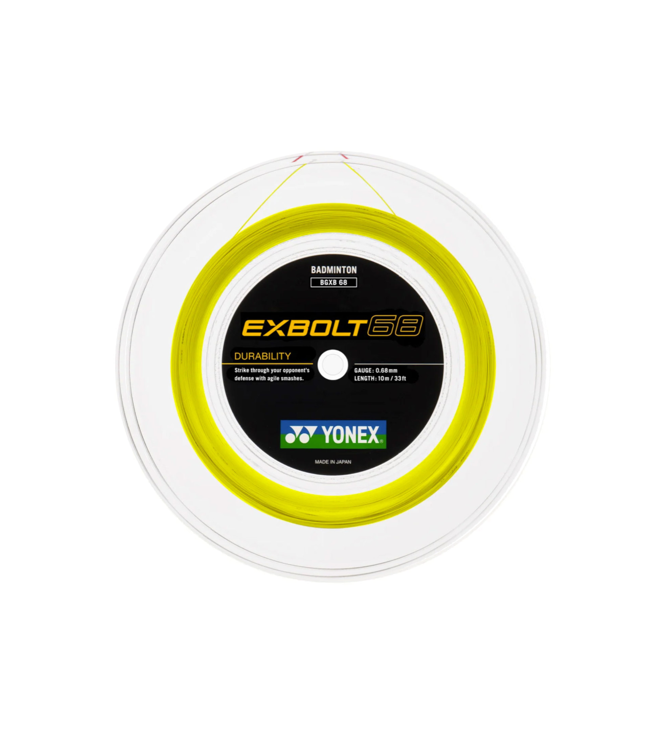 Exbolt 68 200m Badminton Kordajı - Sarı | Yonex
