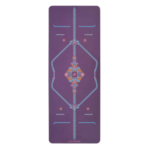 Liforme Mindful Garden Yoga Mat - Mor - Orjinal - 4.2 mm - (çantası ile beraber)