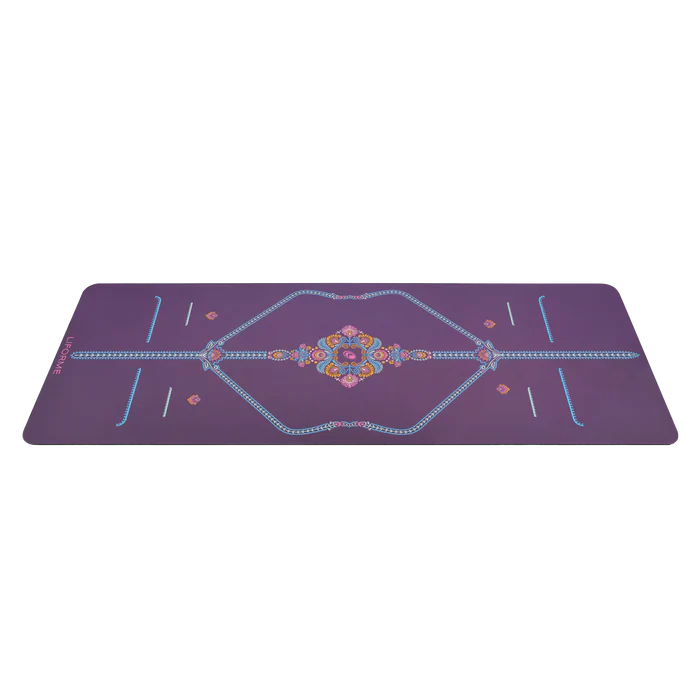 Liforme Mindful Garden Travel Yoga Mat - Mor - Orjinal - 2 mm - (çantası ile beraber)