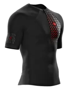 Patika Koşu - Trail Running Postural Kısa kollu üst | Compressport Siyah - XL(arge)