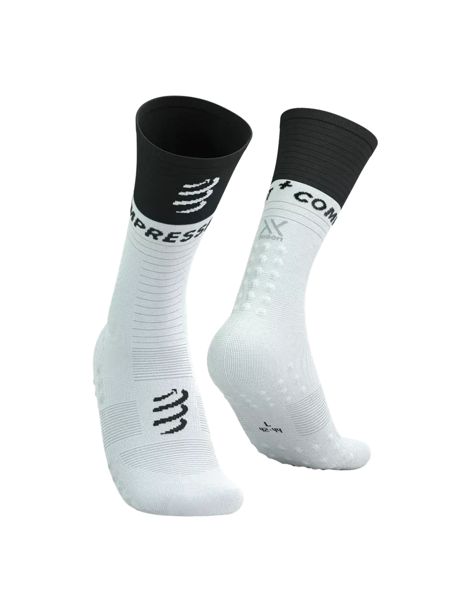 Mid Compression Socks V.2  - Performans Çorabı  | Compressport Beyaz - T1