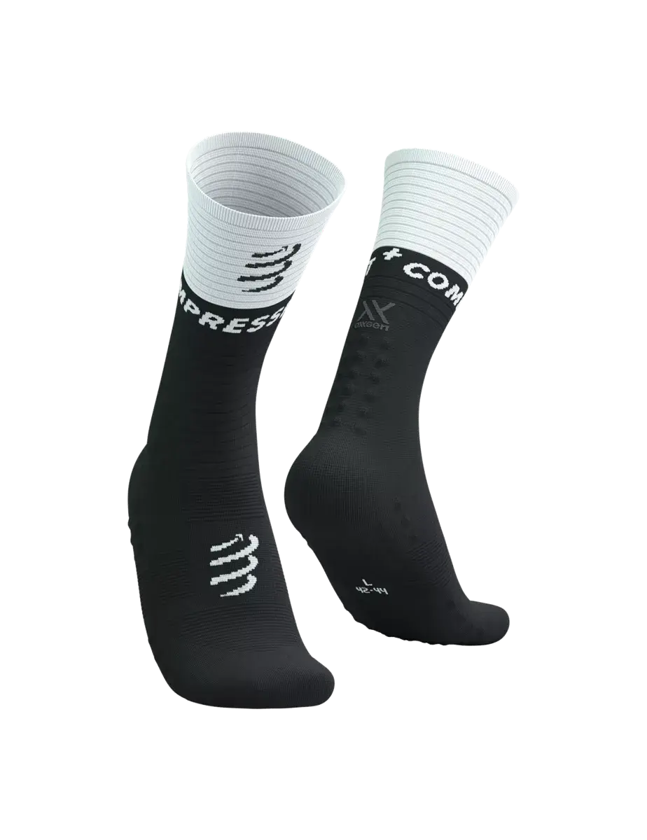Mid Compression Socks V.2  - Performans Çorabı  | Compressport Siyah - T1