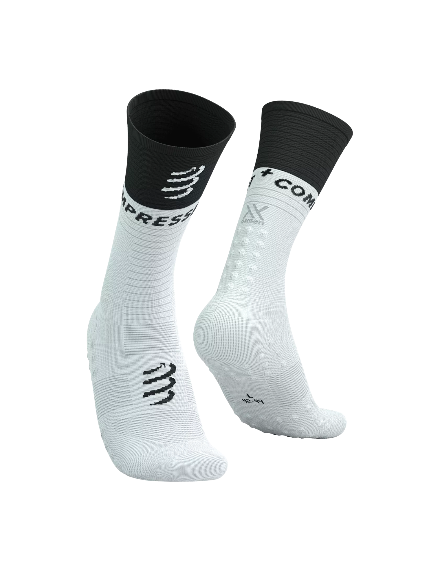 Mid Compression Socks V.2  - Performans Çorabı  | Compressport Beyaz - T2