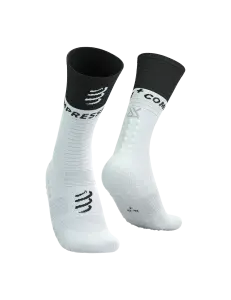 Mid Compression Socks V.2  - Performans Çorabı  | Compressport Beyaz - T4