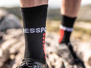 Ultra Patika Koşu Çorabı - Ultra Trail Socks |Compressport T4 - Siyah