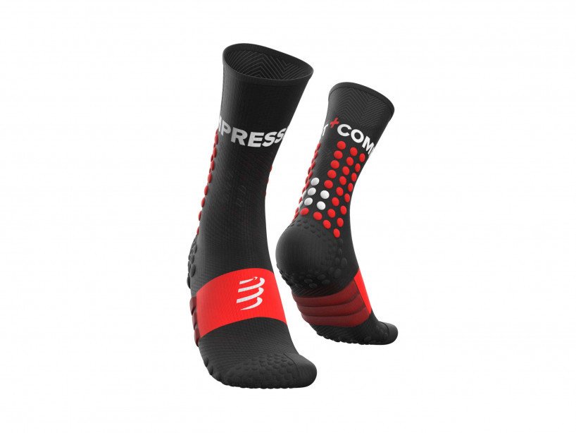 Ultra Patika Koşu Çorabı - Ultra Trail Socks |Compressport T4 - Siyah