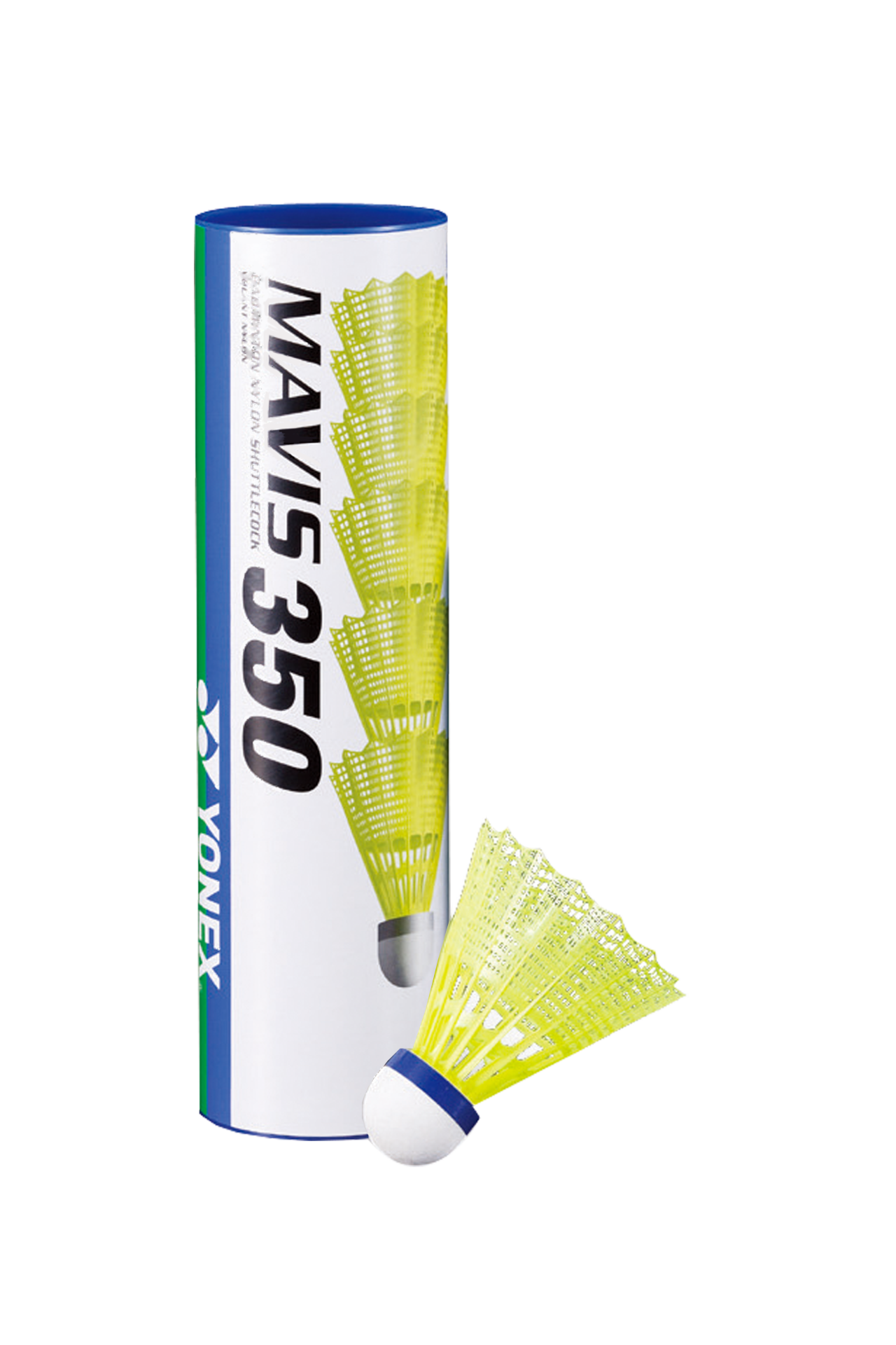 Tüy Top Mavis 350 Naylon 6'lı Sarı - Mavi Bant | Yonex