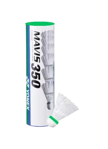 Tüy Top Mavis 350 Naylon 6'lı Beyaz - Yeşil Bant | Yonex