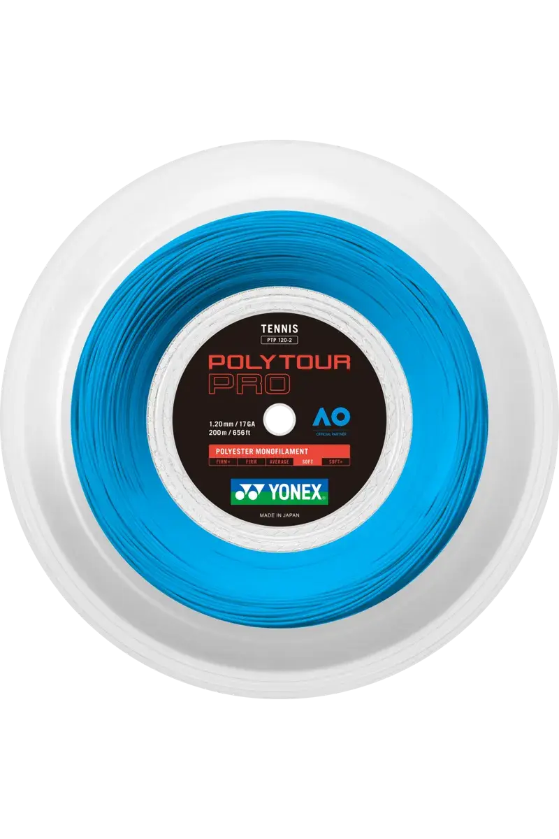 PolyTour Pro 120 Monofilament 200m Tenis Kordajı - Mavi | Yonex