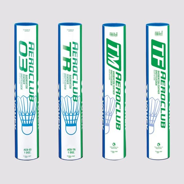 Aeroclub ACB-TR 1 Kaz Tüyü Badminton Topu 12.li | Yonex