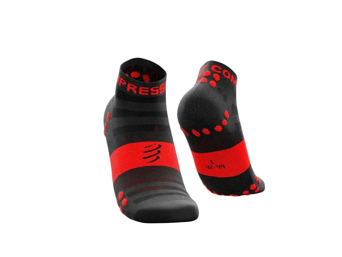 Pro Racing Socks V3.0 - Run Low - Performans Çorabı - Kısa  |Compressport T3 - Gümüş / Yeşil