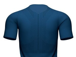 Trail Running - Patika Koşu Postural Yarım Fermuar Kısa Kollu Üst -Mavi | Compressport