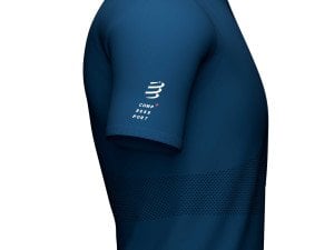 Trail Running - Patika Koşu Postural Yarım Fermuar Kısa Kollu Üst -Mavi | Compressport