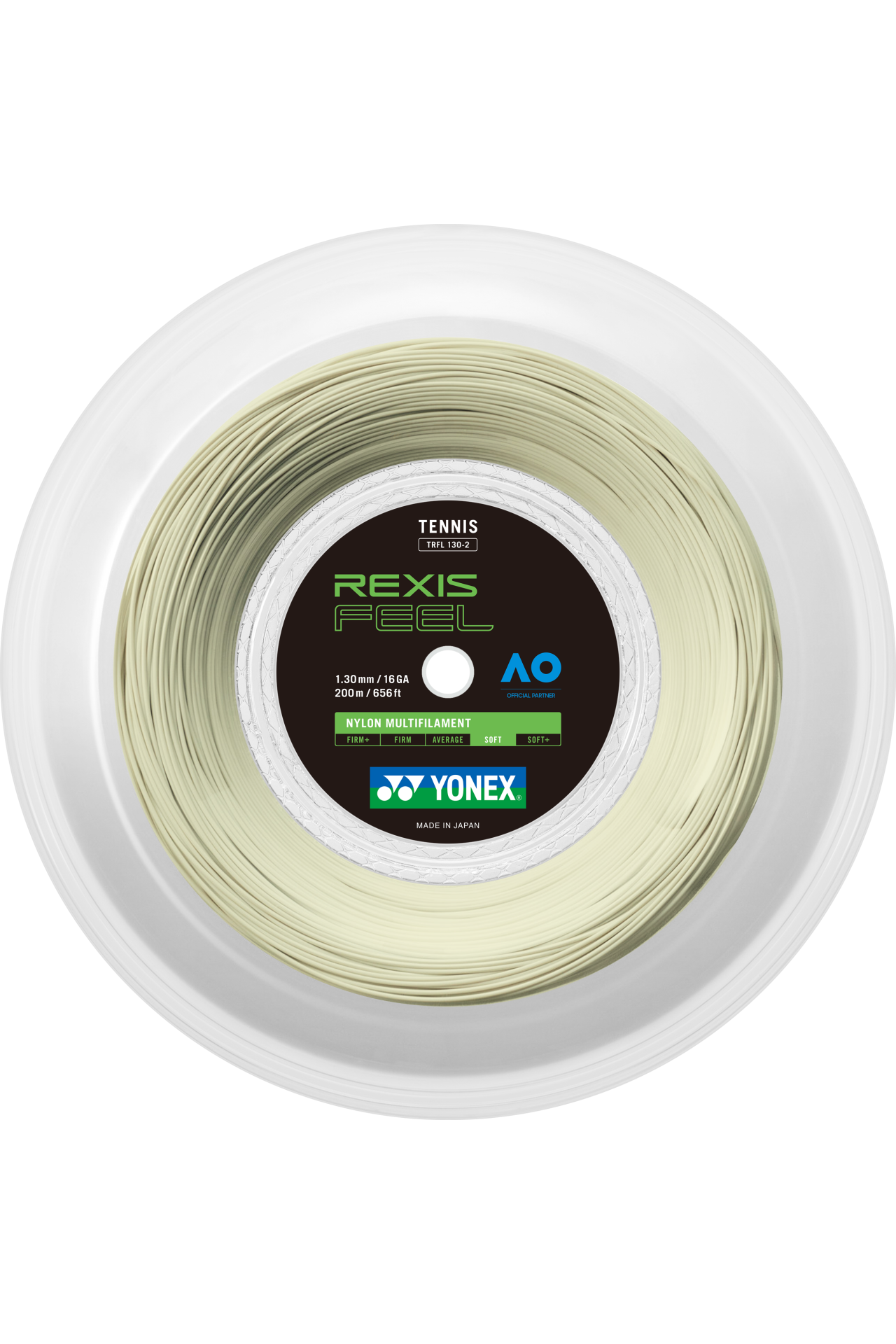 Rexis Feel 130 Multfilament 200m Tenis Kordajı - Beyaz | Yonex