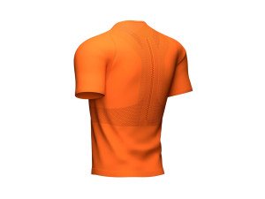 Trail Running - Patika Koşu Postural Yarım Fermuar Kısa Kollu Üst -Turuncu | Compressport