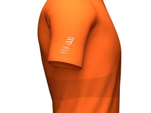 Trail Running - Patika Koşu Postural Yarım Fermuar Kısa Kollu Üst -Turuncu | Compressport