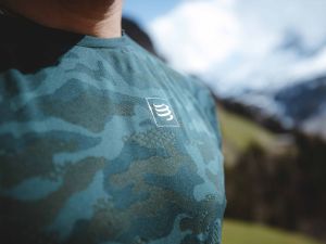 Training T-shirt / Antrenman T-shirt - Kamuflaj - Yeşil 2021 | Compressport